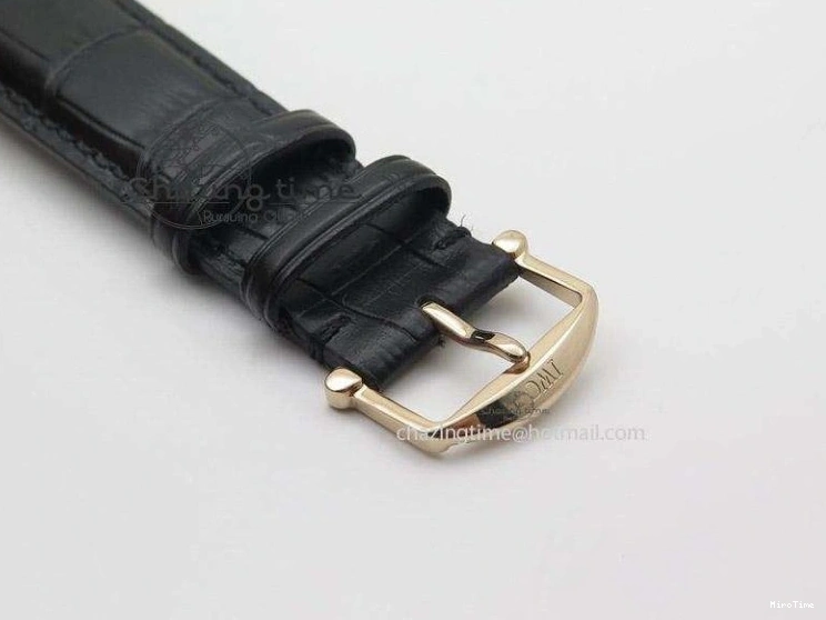 MIROTIME 0424 Portofino Chrono RG Black Dial on Black Leather Strap A HighPerformance 7389